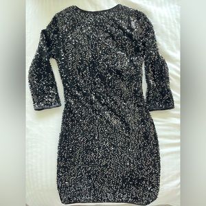 Black sequin dress